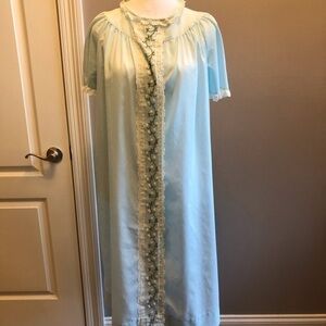 1960s-70s Housecoat Robe Blue SmartTime
